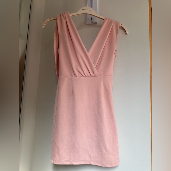 Lulu’s Pink Swoop Back Dress Mini - Picture 5 of 10